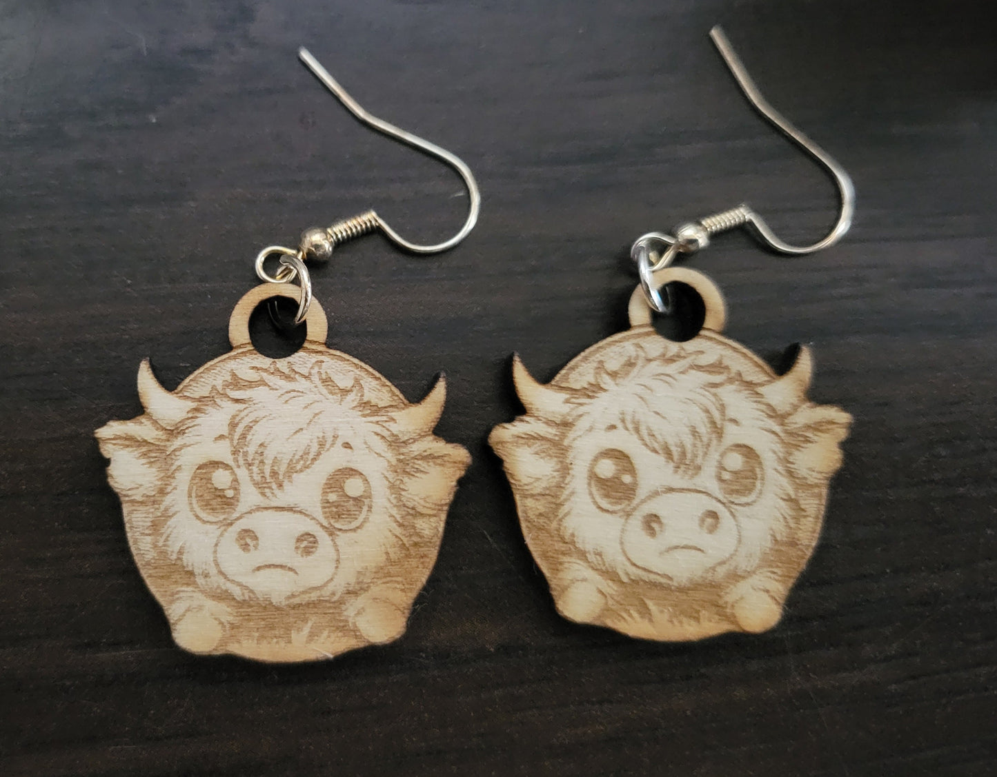 Highland Calf Earrings