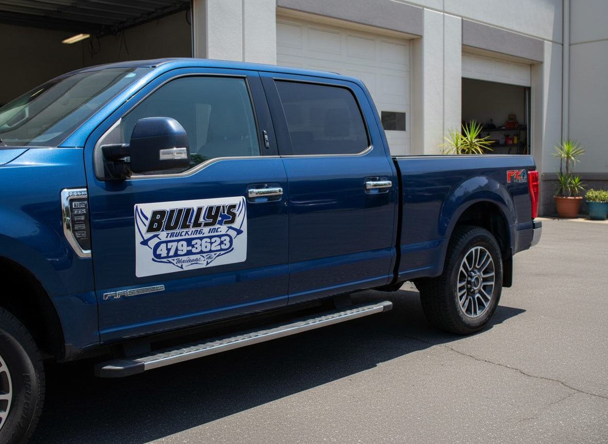 different sizes of car magnets 12x18 18x24 24x36 product display