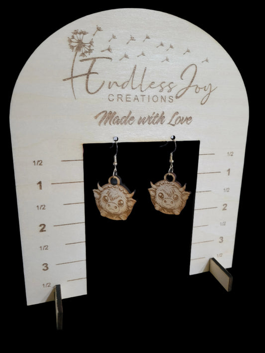 Highland Calf Earrings