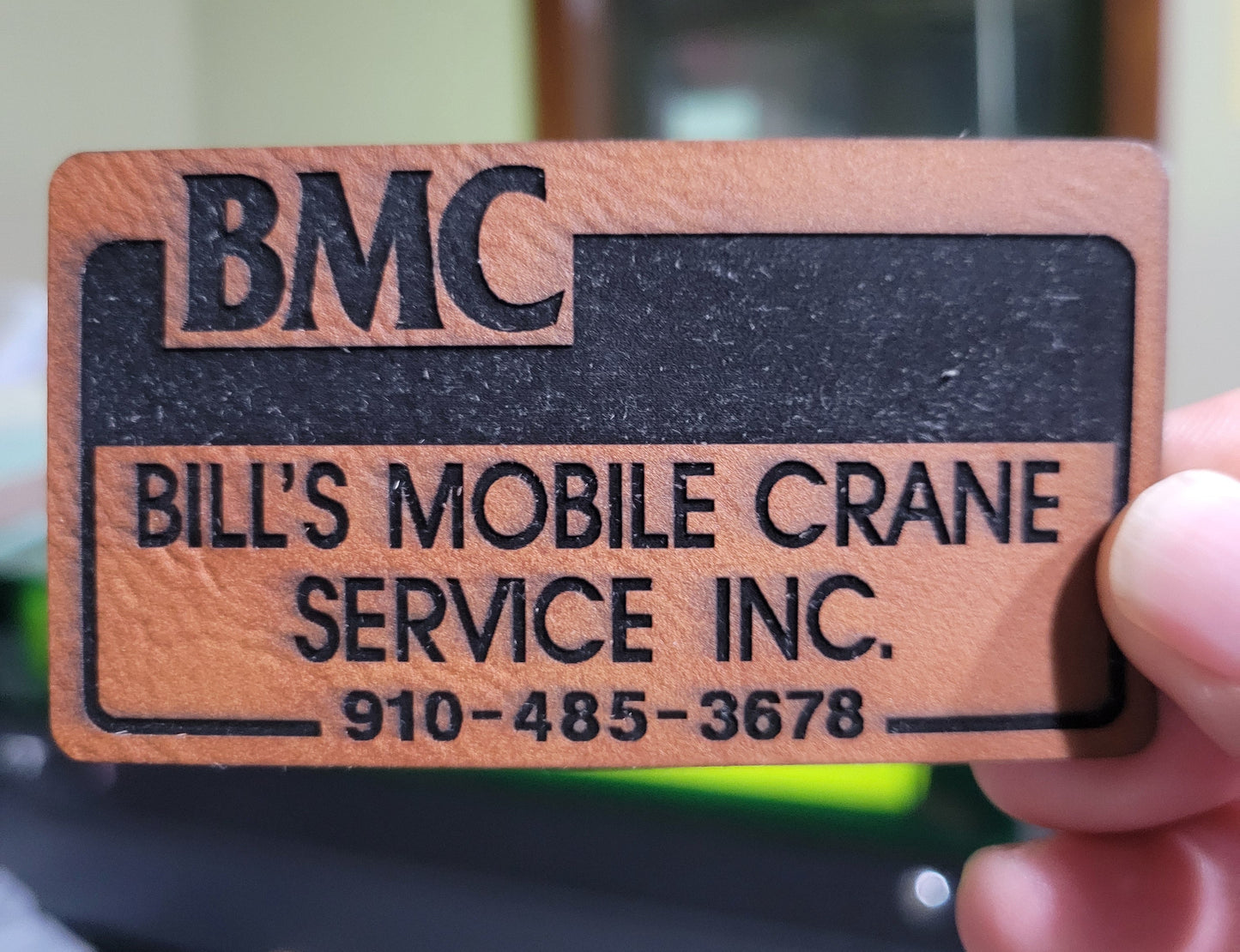 Custom Logo Iron On Leather Patches | Laser Engraved Leatherette Patches for Hats & Apparel